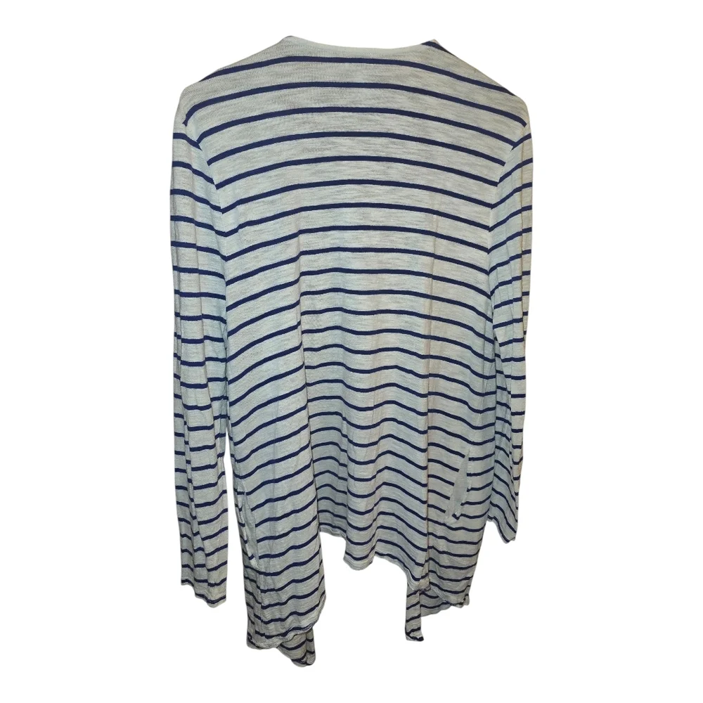 Chico's Navy and White Striped Top - Picture 5 of 5